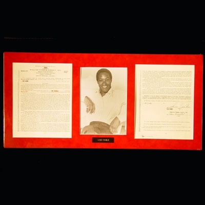 Sam Cooke Autographed Management Contract - 2 Pages - Matted - 