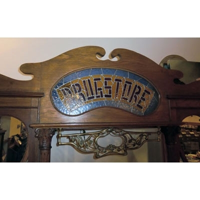 Antique Drug Store Apothecary Dispensary Counter
