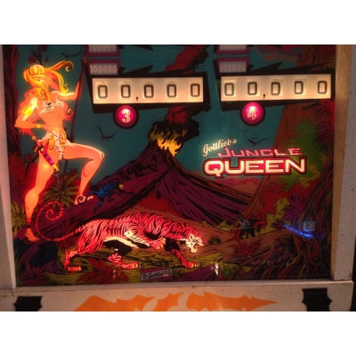 Gottlieb Jungle Queen Pinball Machine - 1977 Four Player Game in Excellent Condition