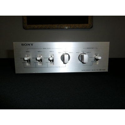 Sony SB-500 Tapecorder Selector - Beautiful Silver Face Era Switch Box