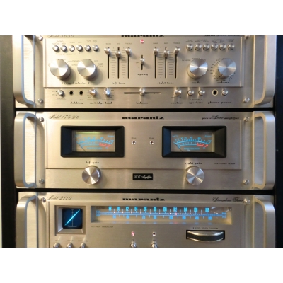 Vintage Marantz Rack Stereo System - 1970s Classic Silver Face System