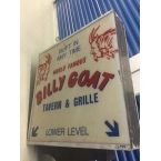 Original Billy Goat Tavern Double Sided Sign Made Famous in SNL!