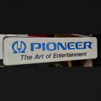 Pioneer Stereo Light Up Plastic Sign