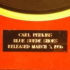 Carl Perkins Autographed Sheet Music and 78 RPM Record - Matted