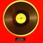 Carl Perkins Autographed Sheet Music and 78 RPM Record - Matted