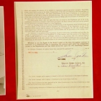 Sam Cooke Autographed Management Contract - 2 Pages - Matted