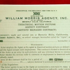 Sam Cooke Autographed Management Contract - 2 Pages - Matted